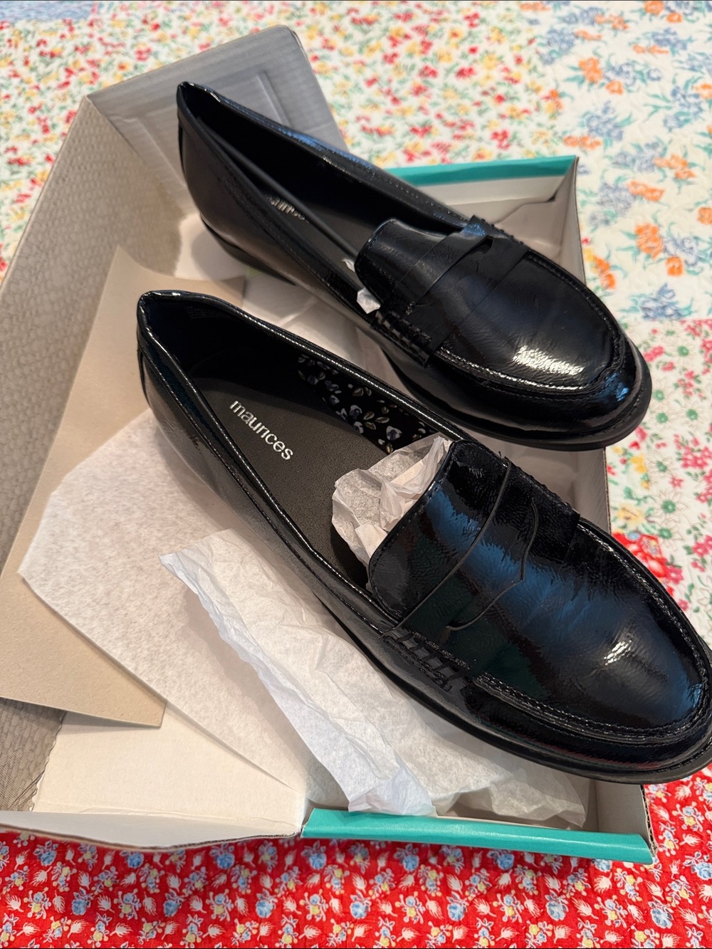 Maurices Black Patent Penny Loafers